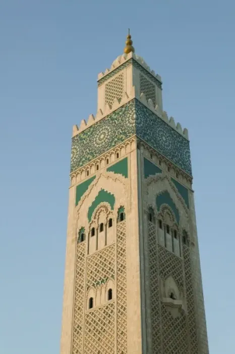Framed Print : MOROCCO, Casablanca: Hassan II Mosque (b. 1993), Exterior / Sunset Holds 25, 000 Worshipers Framed Print : MOROCCO, Casablanca: Hassan II Mosque (b. 1993), Exterior / Sunset Holds 25, 000 Worshipers