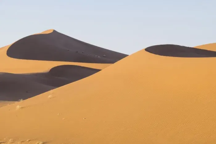 Framed Print : Morocco, Erg Chegaga (or Chigaga) is a Saharan sand dune (approximately 40 km to 15 km wide) Framed Print : Morocco, Erg Chegaga (or Chigaga) is a Saharan sand dune (approximately 40 km to 15 km wide)