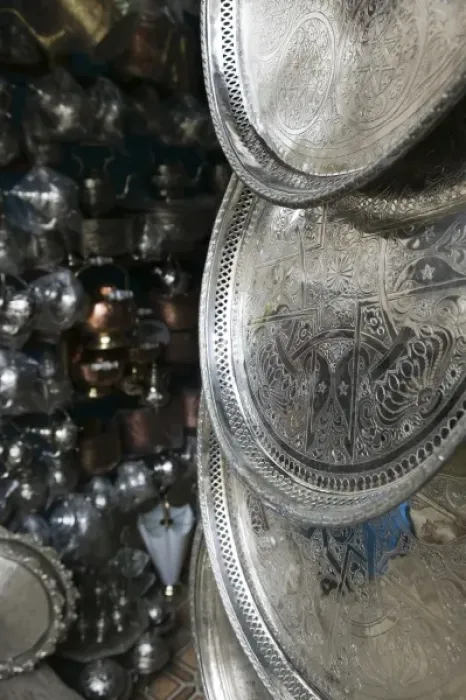 Framed Print : MOROCCO, Fes: Fes El, Bali (Old Fes), Metalworkers Souk Large Platter Framed Print : MOROCCO, Fes: Fes El, Bali (Old Fes), Metalworkers Souk Large Platter