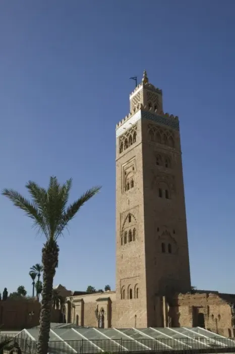Framed Print : MOROCCO, MARRAKECH: Koutoubia Mosque  /  Morning