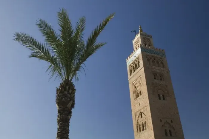 Framed Print : MOROCCO, MARRAKECH: Koutoubia Mosque / Morning Framed Print : MOROCCO, MARRAKECH: Koutoubia Mosque / Morning
