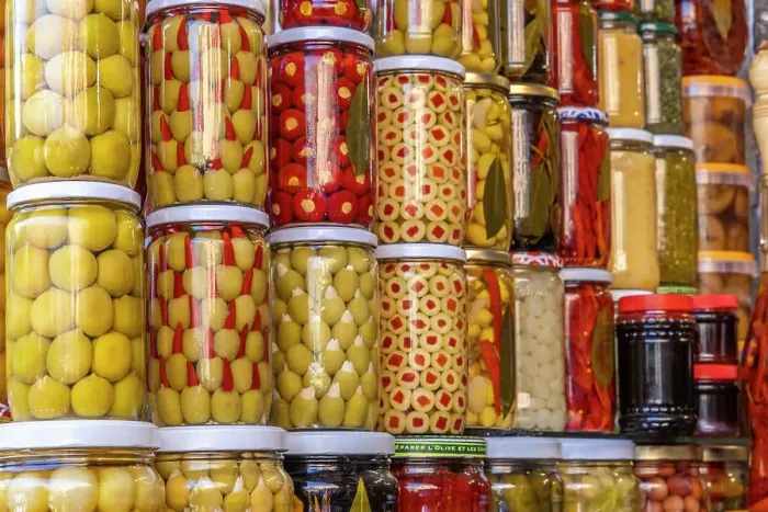 Framed Print : Morocco, Marrakech. Olive jars for sale Framed Print : Morocco, Marrakech. Olive jars for sale