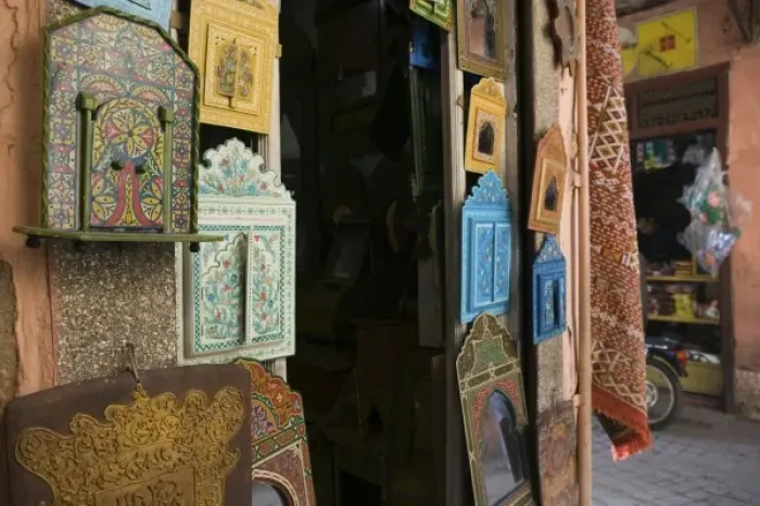 Framed Print : MOROCCO, MARRAKECH: The Souqs of Marrakech (Markets) Mirrors Framed Print : MOROCCO, MARRAKECH: The Souqs of Marrakech (Markets) Mirrors