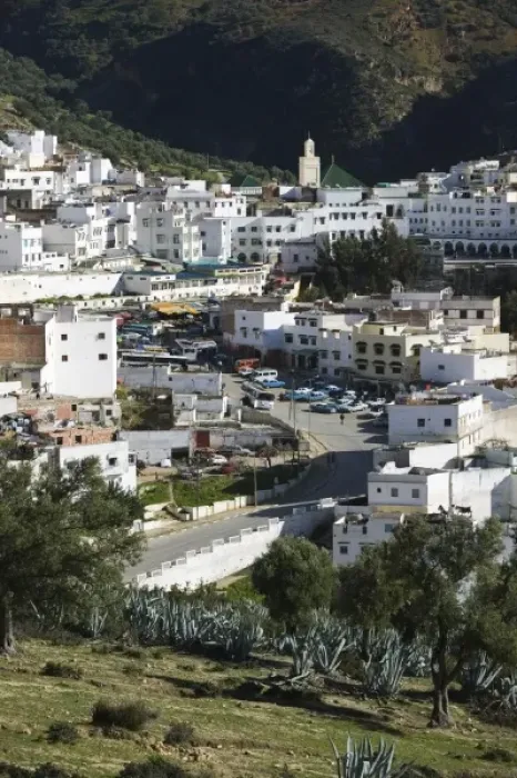 Framed Print : MOROCCO, Moulay, Idriss: Town View / Afternoon Framed Print : MOROCCO, Moulay, Idriss: Town View / Afternoon