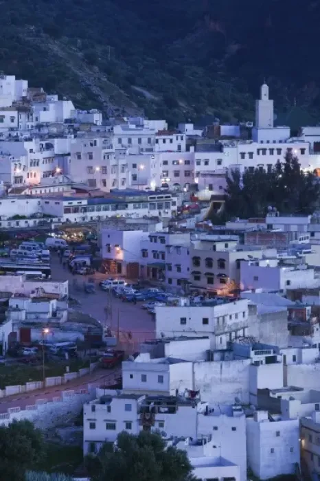 Framed Print : MOROCCO, Moulay, Idriss: Town View / Evening Framed Print : MOROCCO, Moulay, Idriss: Town View / Evening