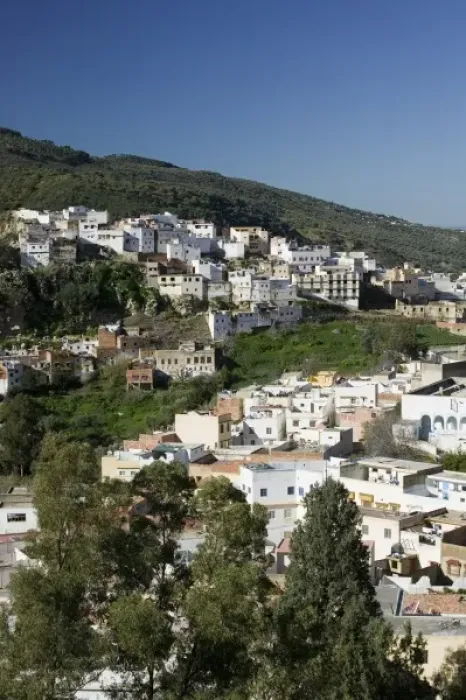Framed Print : MOROCCO, Moulay, Idriss: Town View / Morning Framed Print : MOROCCO, Moulay, Idriss: Town View / Morning