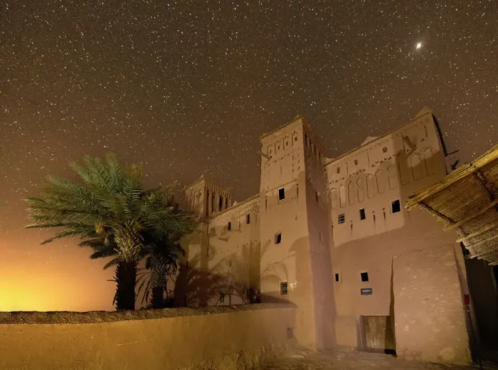 Framed Print : Morocco, Ouarzazate Province. Ait Ben Haddou, a UNESCO World Heritage Site. Stars