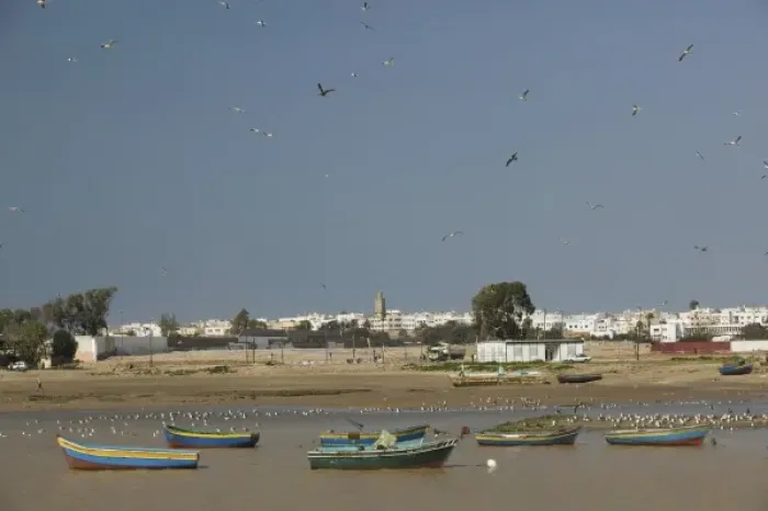 Framed Print : MOROCCO, Rabat: Oued Bou Regreg River view towards SALE Framed Print : MOROCCO, Rabat: Oued Bou Regreg River view towards SALE