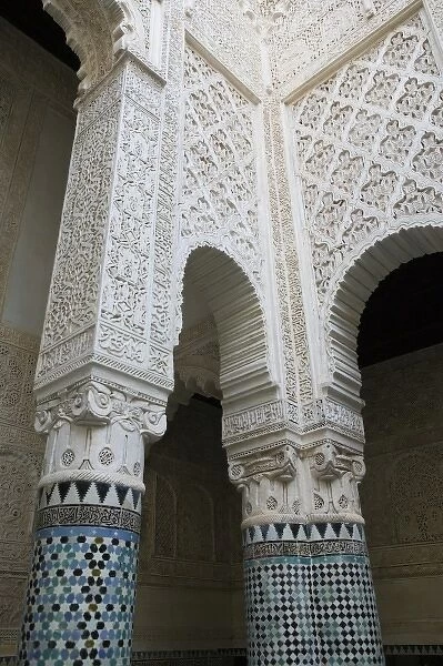 MOROCCO, Sale (town across from Rabat): Grande Mosque Madersa (14th cent. ) (Koranic School)
