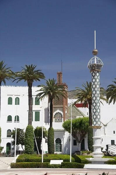 Morocco, Spainsh Morocco, Tetouan. Primo Square, Place de Hassan II & Royal Palace