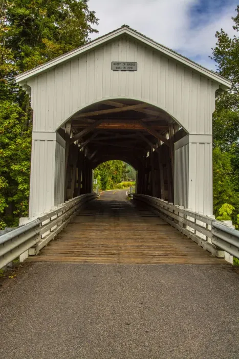Framed Print : Mosby Creek Bridge, Cottage Grove, Oregon, USA Framed Print : Mosby Creek Bridge, Cottage Grove, Oregon, USA