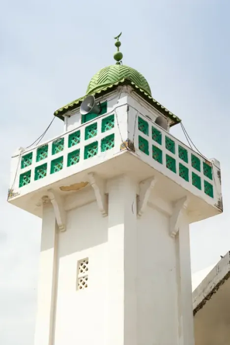 Framed Print : Mosque minaret, Tabarka, Tunisia, North Africa, Africa