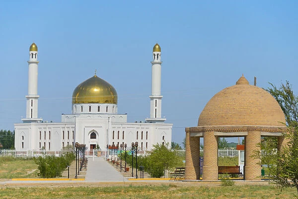 Mosque near Arystan Bab Mausoleum, near Kogam, Kazakhstan