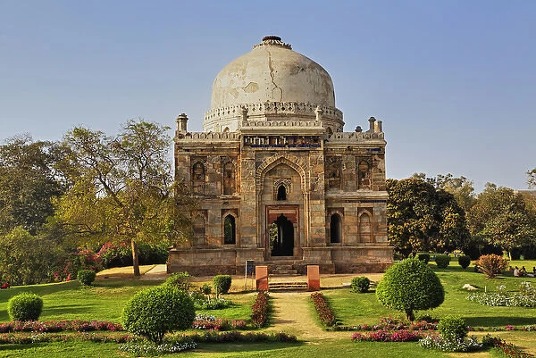 Mosque of Sheesh Gumbad, Lodhi Gardens, New Delhi, India