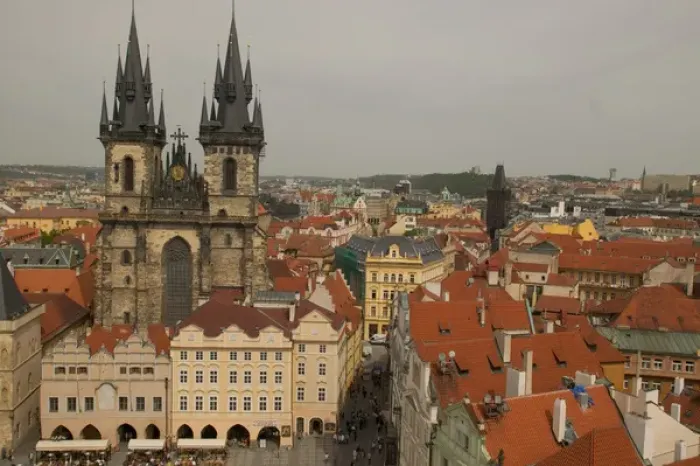 Framed Print : Mother of God in front of Tyn, Czech Republic, prague