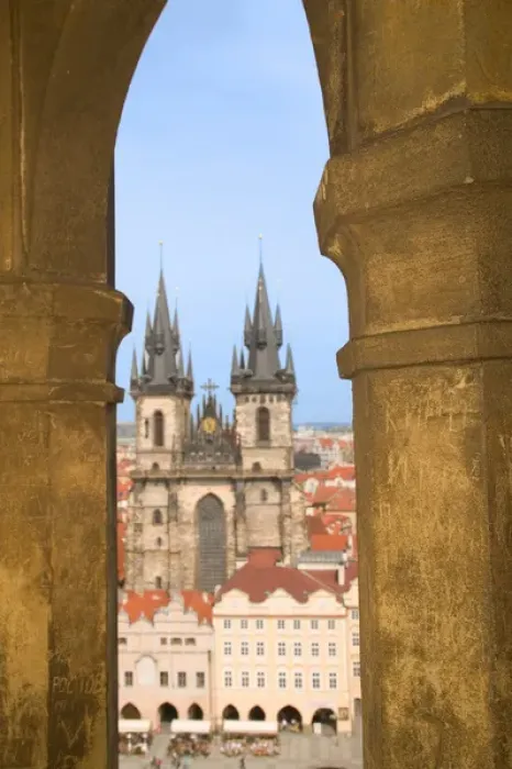 Framed Print : Mother of God in front of Tyn, Czech Republic, prague