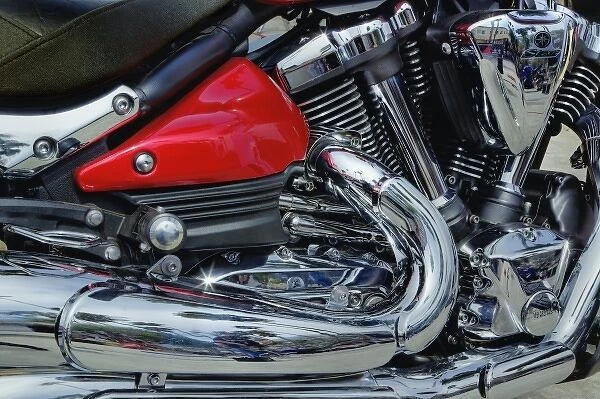 Motorcycle details, Catalina Island, California