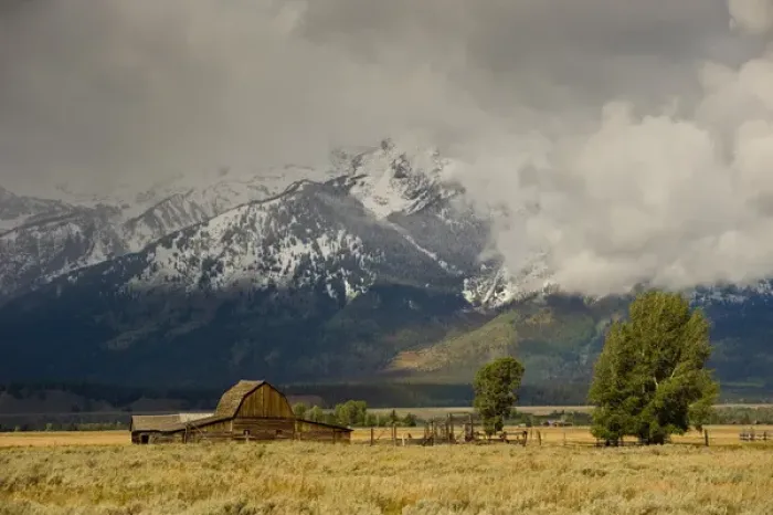 Framed Print : Moulton Barn, Mormon Row, Antelope Flats Road, Grand Teton National Park, Wyoming