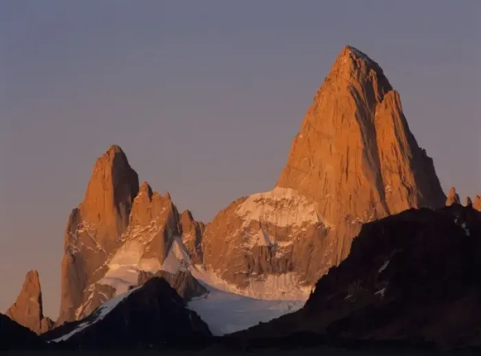 Framed Print : Mount Fitzroy towers above Argentine Patagonia Framed Print : Mount Fitzroy towers above Argentine Patagonia