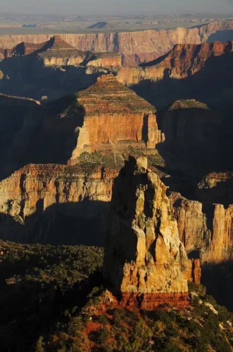 Framed Print : Mount Hayden at Sunset from Point Imperial; North Rim; Grand Canyon National Park