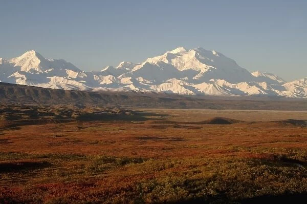 mount McKinley, or Mount Denali, in Denali National Park, interior of Alaska