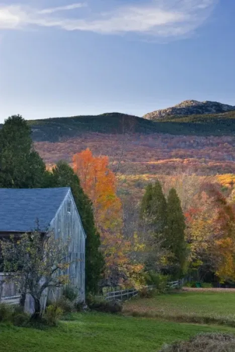 Framed Print : Mount Monadnock in fall as seen from a farm in Jaffrey, New Hampshire