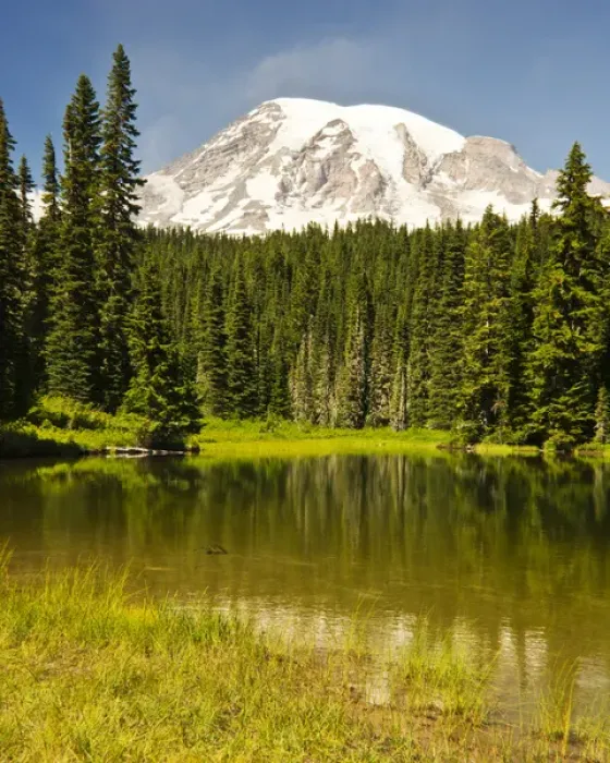 Framed Print : Mount Rainier, Reflection Lakes, Mount Rainier National Park, Washington, USA Framed Print : Mount Rainier, Reflection Lakes, Mount Rainier National Park, Washington, USA