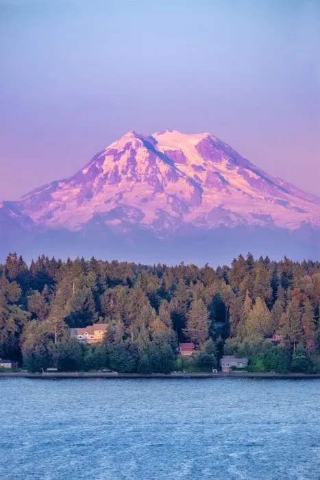 Framed Print : Mount Rainier at sunrise, Washington State, USA