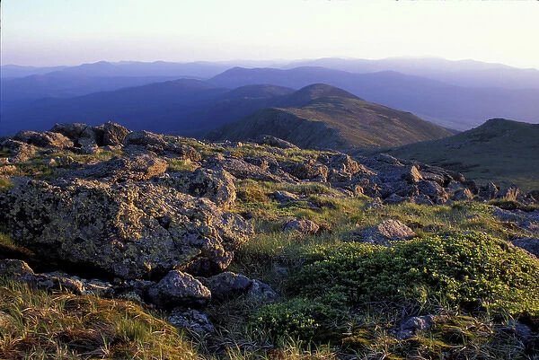 Mt. Monroe. Appalachian Trail. Sunset in the Southern Presidentials. White Mountain N