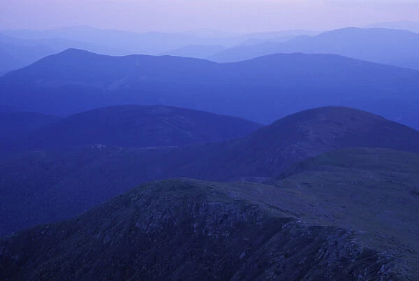 From Mt. Monroe. Appalachian Trail. Sunset in the Southern Presidentials. White Mountain N