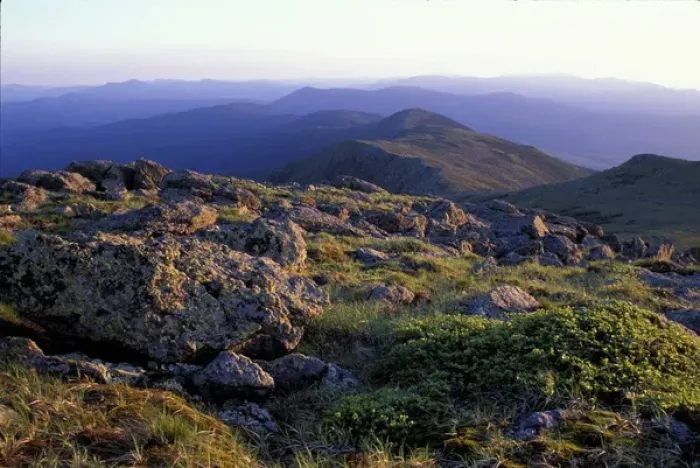 Framed Print : Mt. Monroe. Appalachian Trail. Sunset in the Southern Presidentials. White Mountain N