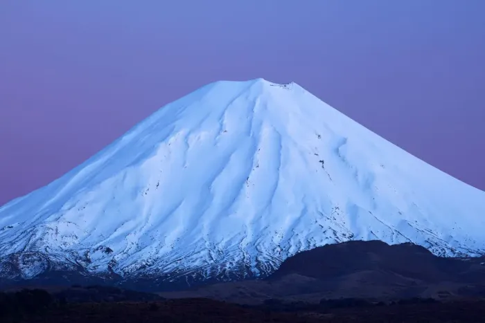Framed Print : Mt Ngauruhoe at dawn, Tongariro National Park, Central Plateau, North Island, New Zealand