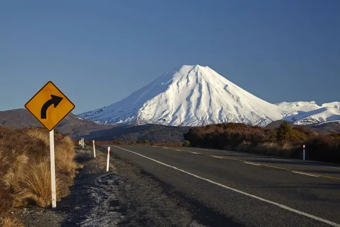 Framed Print : Mt Ngauruhoe and Desert Road, Tongariro National Park, Central Plateau, North Island Framed Print : Mt Ngauruhoe and Desert Road, Tongariro National Park, Central Plateau, North Island