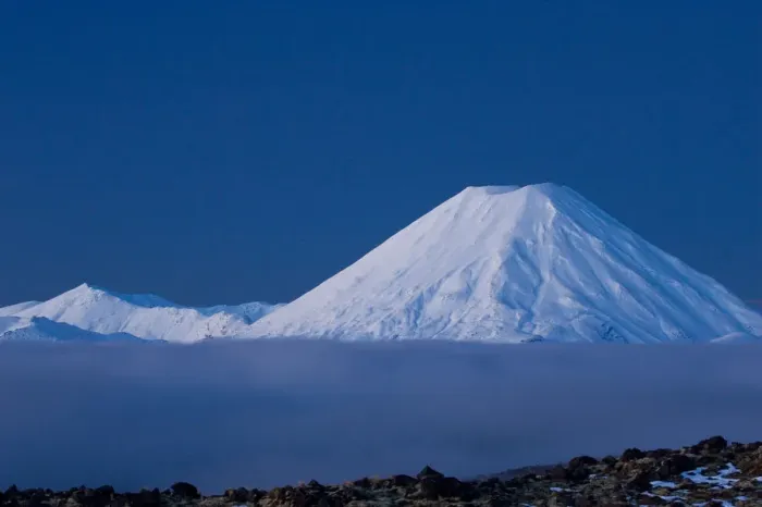 Framed Print : Mt Ngauruhoe at Dusk, Tongariro National Park, Central Plateau, North Island, New Zealand