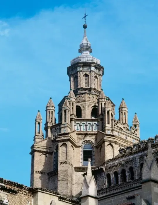 Framed Print : Mudejar style. Spain. Cathedral of Tarazona. Begun around 1235 on the remains of a Roman temple