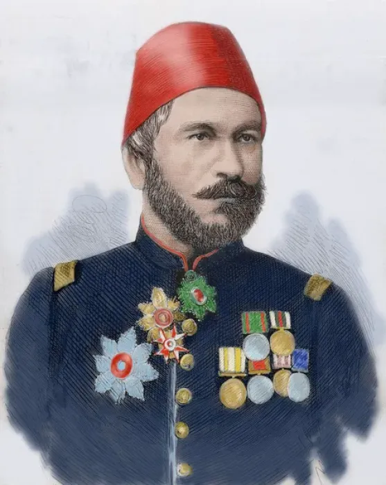 Framed Print : Muhammad Ali Pasha (b. 1829). General in chief of the Turkish army in Bulgaria Framed Print : Muhammad Ali Pasha (b. 1829). General in chief of the Turkish army in Bulgaria