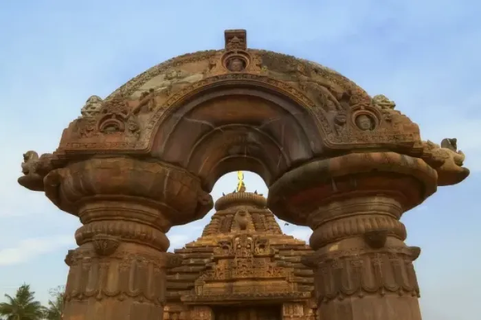 Framed Print : Mukteswar Mandir with ornate arched torana (architrave) with carving, Bhubaneswar Framed Print : Mukteswar Mandir with ornate arched torana (architrave) with carving, Bhubaneswar