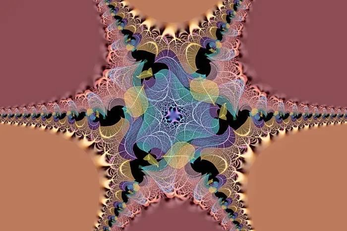 Framed Print : Multi-colored skeleton leaves arranged on black background