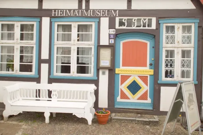 Framed Print : museum. Europe, Germany, Warnemunde, museum