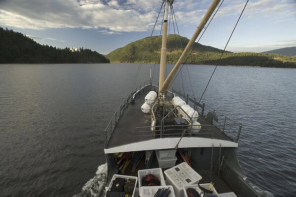 MV Frances Barkley Heading for Port Alberni, Alberni Inlet, Vancouver Island, British Columbia
