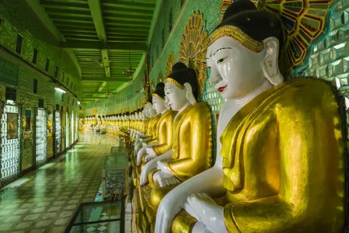 Framed Print : Myanmar. Mandalay. Sagaing Hill. U min Thounzeh (Thirty Caves) temple Framed Print : Myanmar. Mandalay. Sagaing Hill. U min Thounzeh (Thirty Caves) temple