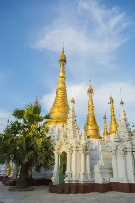 Framed Print : Myanmar. Yangon. Shwedagon Pagoda. Stupas near the Northern gate Framed Print : Myanmar. Yangon. Shwedagon Pagoda. Stupas near the Northern gate
