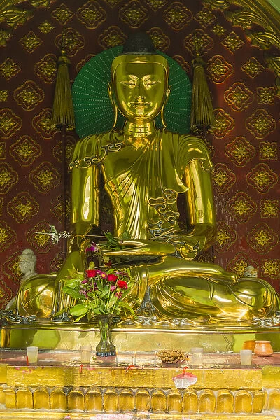 Myanmar. Yangon. Sule Pagoda. Golden Buddha