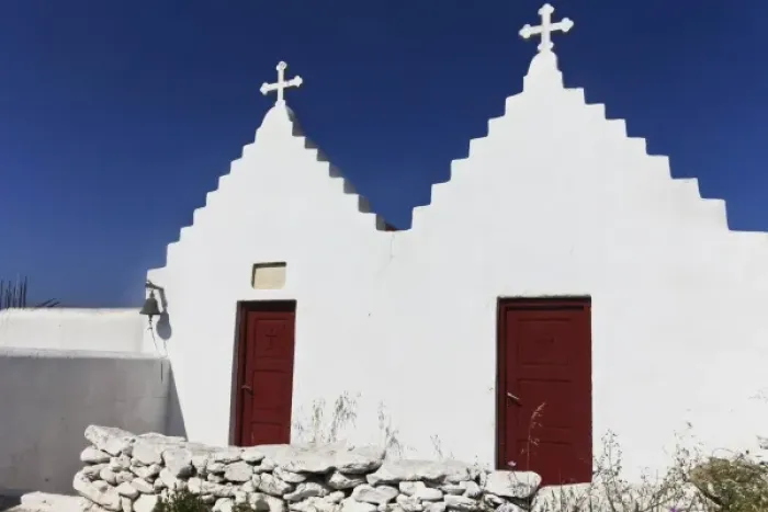 Framed Print : Mykonos, Greece. Traditional church Framed Print : Mykonos, Greece. Traditional church