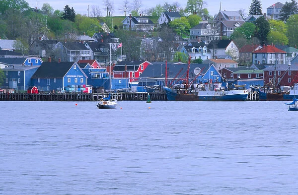 N. A. Canada, Nova Scotia. A view of Lunenburg, a fishing town on the Atlantic coast