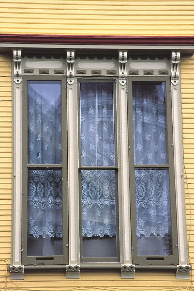 N. A. Canada, Nova Scotia, Yarmouth. Window of the Guest Lovitt Bed & Breakfast