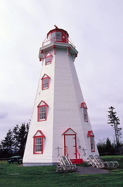 N. A. Canada, Prince Edward Island. Panmure Island lighthouse