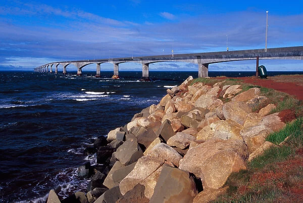 N. A. Canada, Prince Edward Island. The Confederation Bridge extends from southern