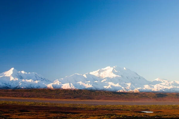 N. A. USA, Alaska. Mt. McKinley in Denali National Park