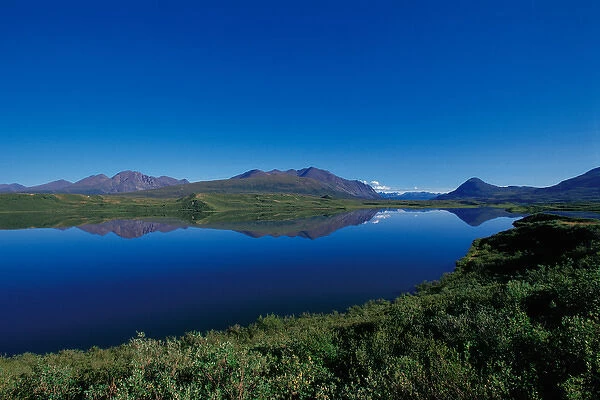 N. A. USA, Alaska Tangle Lakes, Alaska Range